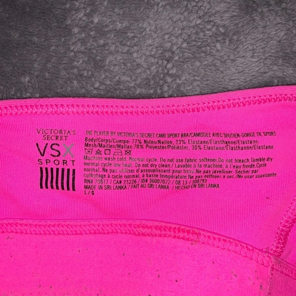 Victoria’s Secret VSX Sport The Player Cami Sports Bra Bright Pink